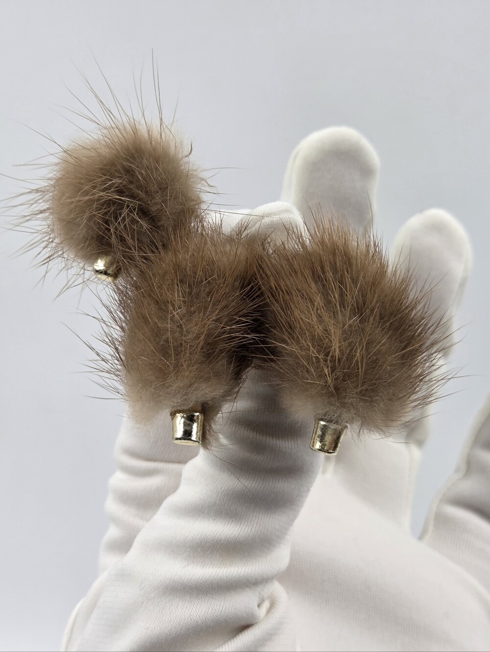 🐩​Vintage Mid-Century Mink Fur Poodle Brooch 1950-1960s